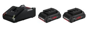 Bosch Professional 2x ProCORE18V 4.0Ah + GAL 18V-40 Professional 1600A01BA3 Accu en acculader voor gereedschap 18 V 4 Ah Li-ion