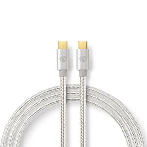 Nedis USB-Kabel | USB-C Male naar USB-C Male | 480 Mbps | 1 m | 1 stuks - CCTB60800AL10 CCTB60800AL10