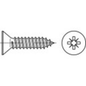 TOOLCRAFT 147721 Verzonken plaatschroeven 4.2 mm 13 mm Kruiskop Pozidriv Staal Galvanisch verzinkt 1000 stuk(s)