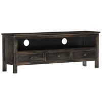 Tv-meubel 120x30x45 cm massief mangohout zwart