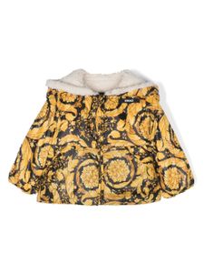 Versace Kids doudoune à imprimé Barocco - Jaune