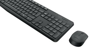 Logitech MK235 toetsenbord Inclusief muis USB QWERTY US International Grijs