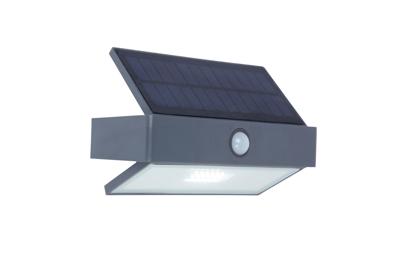 Lutec Arrow 6910601335 Wandlamp op zonne-energie met bewegingsmelder 2.3 W Neutraalwit Antraciet