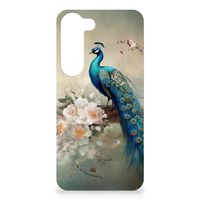 Case Anti-shock voor Samsung Galaxy S23 Vintage Pauwen