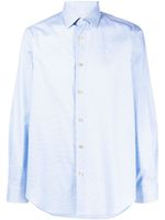 Paul Smith check-print cotton shirt - Bleu