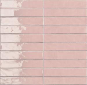 Wandtegel Sartoria Vernici 5x25x1 cm Baby Pink 0,6 M2