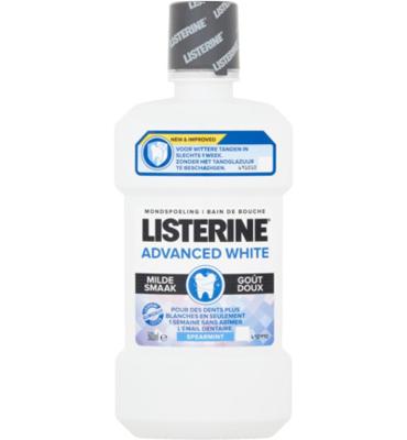 Listerine Listerine Mondwater Advanced White Mild (500ml) Listerine Listerine Mondwater Advanced White Mild (500ml)