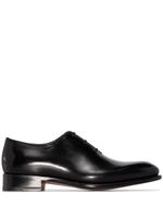 Santoni chaussures oxford en cuir - Noir - thumbnail