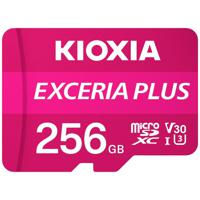 Kioxia EXCERIA PLUS microSDXC-kaart 256 GB A1 Application Performance Class, UHS-I, v30 Video Speed Class A1-vermogensstandaard, Schokbestendig, Waterdicht - thumbnail