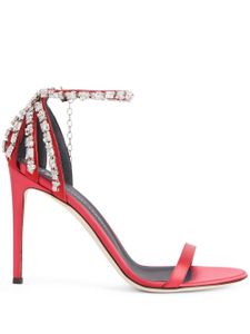 Giuseppe Zanotti sandales Adele 105 mm à ornements en cristal - Rose