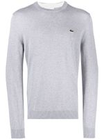 Lacoste pull à patch logo - Gris