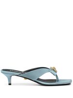 Versace mules Gianni Bow 45 mm - Bleu - thumbnail