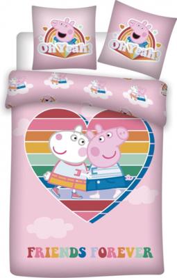 Nickelodeon dekbedovertrek Hart Peppa Pig 200 cm polyester roze Nickelodeon dekbedovertrek Hart Peppa Pig 200 cm polyester roze