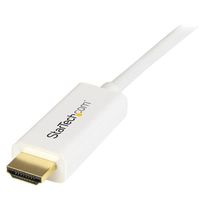 StarTech.com Mini DisplayPort-naar-HDMI-converterkabel 1 m 4K wit - thumbnail