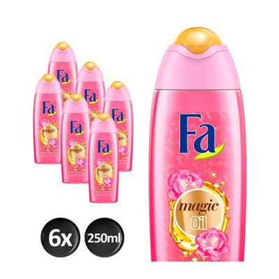 Fa Magic oil Pink Jasmine badschuim - 6x 500ml multiverpakking