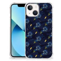 Doorzichtige Silicone Hoesje voor iPhone 13 mini Voetbal