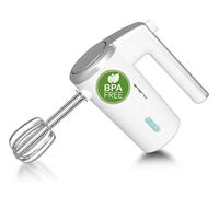 EMERIO HM-126681 Draadloze accu-handmixer, 2 roerstaafjes, 3 snelheden, 2000 mAh/7,4 V, BPA-vrij, batterijniveau-weergave, USB-laadkabel, tot 10 cycli à 3 minuten, oplaadbaar