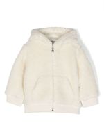 Moncler Enfant veste zippée à logo embossé - Blanc