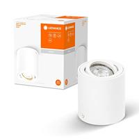 LEDVANCE Spot Surface Round Deckenaufbauspot,weiß, mit GU10 Sockel, kann mit einfacher oder smarter Lampe bestückt werden, flexibler Ausstrahlwinkel, Schutzklasse IP20, hochwertiges Gehäuse