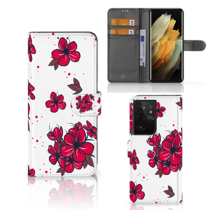 Samsung Galaxy S21 Ultra Hoesje Blossom Red