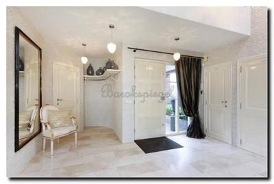 Klassieke spiegel Academie Zwart-goud large 76mm