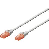 Digitus DK-1612-100 RJ45 Netwerkkabel, patchkabel CAT 6 U/UTP 10.00 m Grijs Verdraaide paren 1 stuk(s) - thumbnail