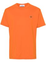 Stone Island t-shirt en coton à motif Compass - Orange