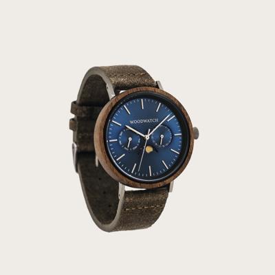 Houten Horloge Cobalt Acacia Khaki