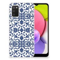 Samsung Galaxy A03S TPU Case Flower Blue