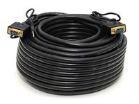 Monoprice 105364 100 voet Super VGA HD15 mannelijke naar mannelijke kabel met stereo audio en drievoudige afscherming