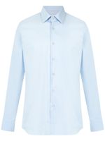 Prada chemise cintrée en popeline - Bleu