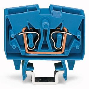 WAGO 264-704 Doorgangsklem 6 mm Spanveer Toewijzing: N Blauw 1 stuk(s)