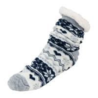 Huissokken Noors - blauw - maat 36/41