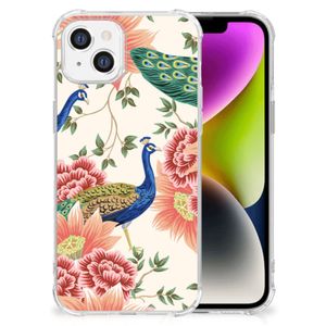 Case Anti-shock voor iPhone 14 Pink Peacock