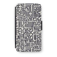 Moroccan Print: iPhone X Flip Hoesje - thumbnail