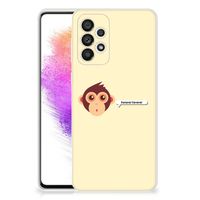 Samsung Galaxy A73 5G Telefoonhoesje met Naam Monkey