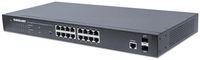 Intellinet 561341 netwerk-switch Managed L2+ Gigabit Ethernet (10/100/1000) Power over Ethernet (PoE) 1U Zwart - thumbnail