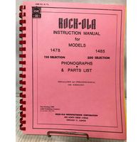 Instruction Manual - Rock-Ola Jukebox Model 1478 & 1485 - thumbnail