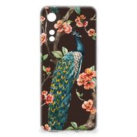 OPPO A78 5G | A58 5G TPU Hoesje Pauw met Bloemen - thumbnail