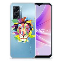 OPPO A77 | A57 5G Telefoonhoesje met Naam Lion Color