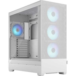 Pop XL Air RGB White TG Clear Tint Big Tower behuizing