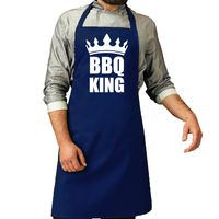 Bbq schort BBQ King kobalt blauwvoor heren   - - thumbnail