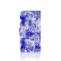 Telefoonhoesje met Naam Xiaomi Redmi K20 Pro Angel Skull Blauw - thumbnail