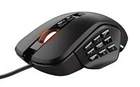 Trust Gaming GXT 970 Morfix Gaming Muis met Verwisselbare Zijplaten, 200-10.000 DPI, RGB-verlichting, 14 Programmeerbare Knoppen, Gaming Mouse for PC, Computer, Laptop - Zwart