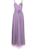 Marchesa Notte Bridesmaids robe longue plissée - Violet