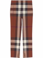 Burberry pantalon de tailleur à carreaux - Marron - thumbnail