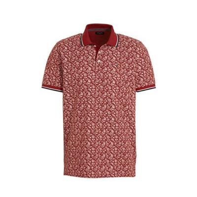 JACK & JONES PREMIUM regular fit polo met contrastbies rood JACK & JONES PREMIUM regular fit polo met contrastbies rood