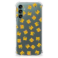 Doorzichtige Silicone Hoesje voor Samsung Galaxy A24 Katten Emojis