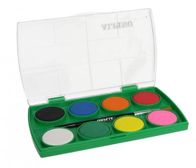 Alpino waterverfset met penseel junior 9 delig