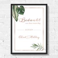 Poster bedankjes Beautiful Botanics